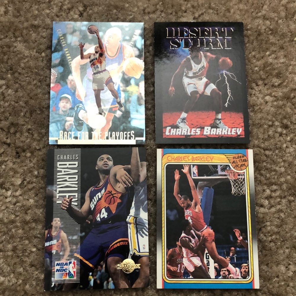 Phoenix Suns Charles Barkley Basketball Card Lot